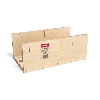 Intex PlasterX Adjustable Wooden Dual Victorian ‘U-Shape’ Mitre Box (90°/135° & 230mm wide Cornice)
