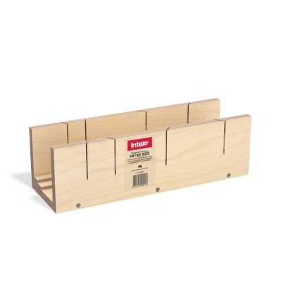 Intex PlasterX Dual Wooden Mitre Box (90° & 135°, 55, 75 & 90 Cornice)
